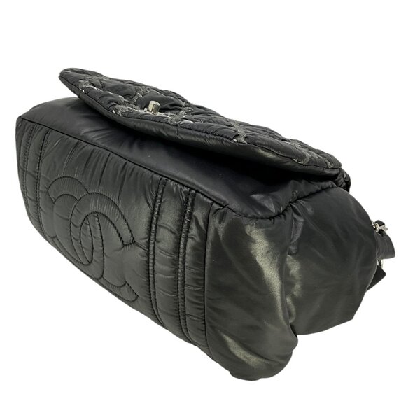 CHANEL Nylon Quilted Tweed Stitch Bubble Flap Bag - Picture 5 of 8